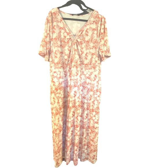 1X 14 16 Plus Size BloomChic Tshirt  Floral Dress Metal Ring Pockets Rare - Picture 3 of 12